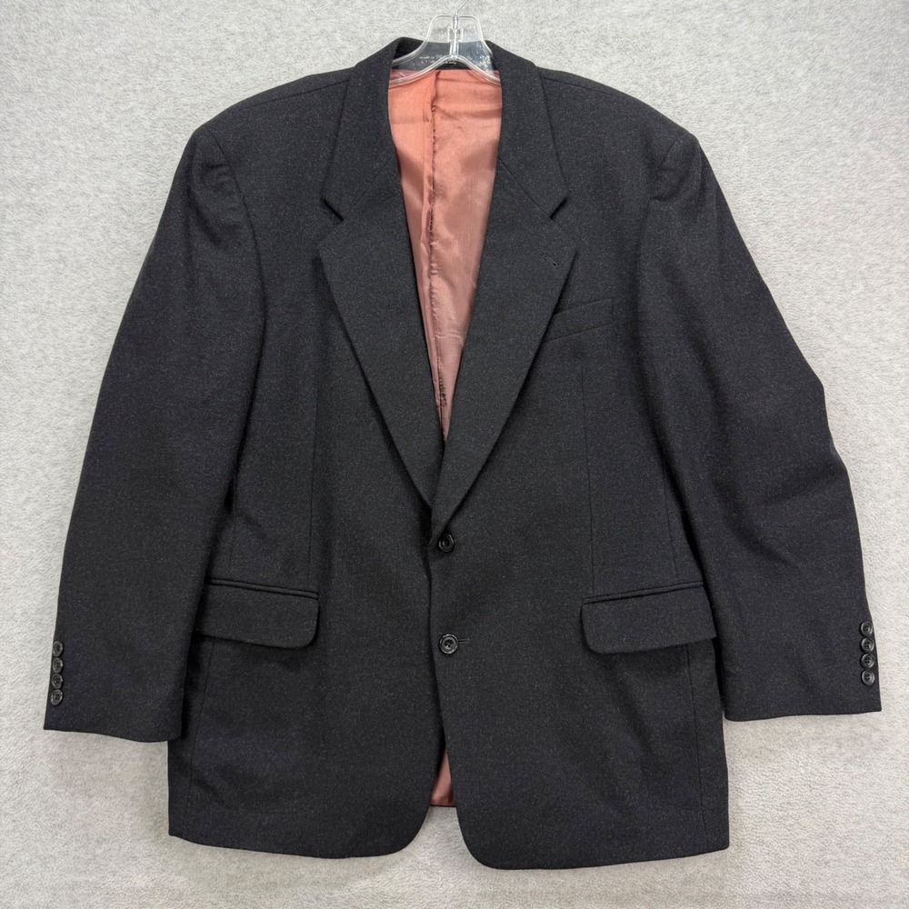 Gianfranco Ruffini Blazer Mens 44R Dark Grey Cashmere‎ Blend Sport Coat Jacket